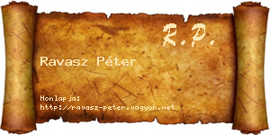 Ravasz Péter névjegykártya